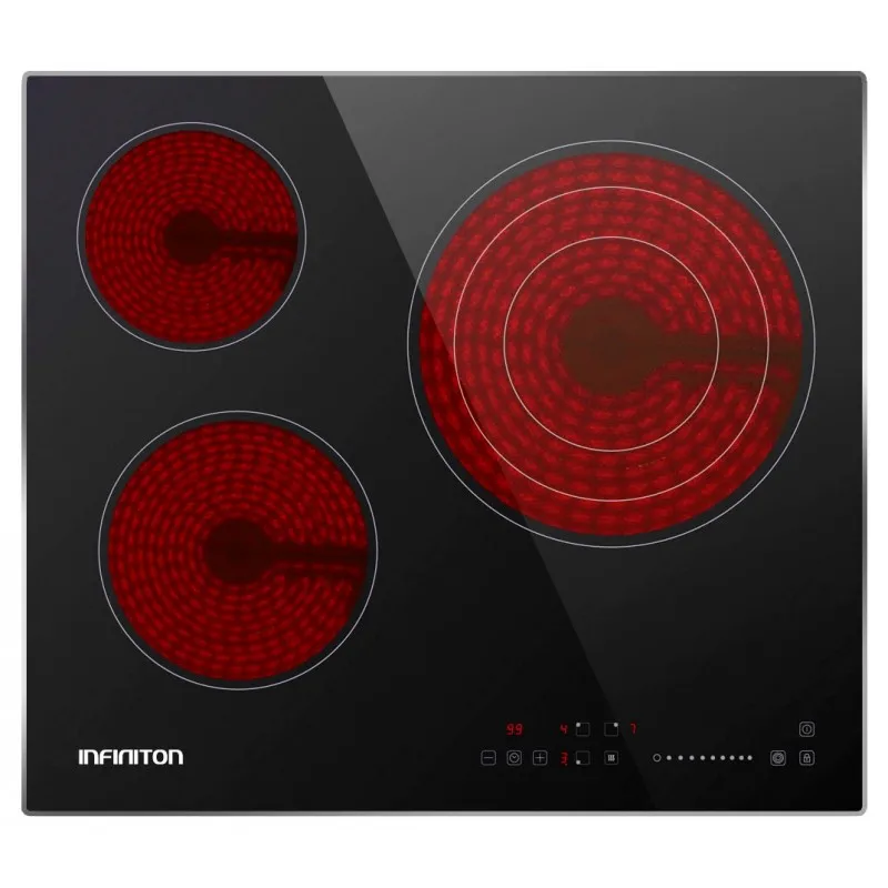 60cm Hob-Infiniton VITRO-A3F - 9 Levels, 3 Zones, Touch Control, Boost function