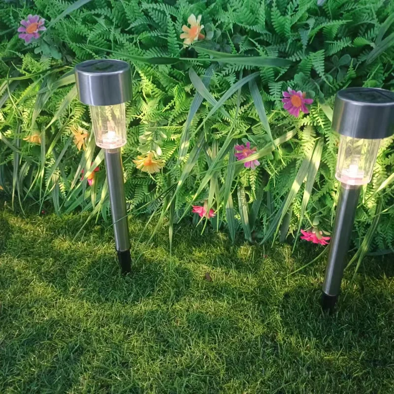 Outdoor Lighting Stainless Steel Solar Lawn Light Community Villa Garden Courtyard Ground Insertion Landscape Lawn Light