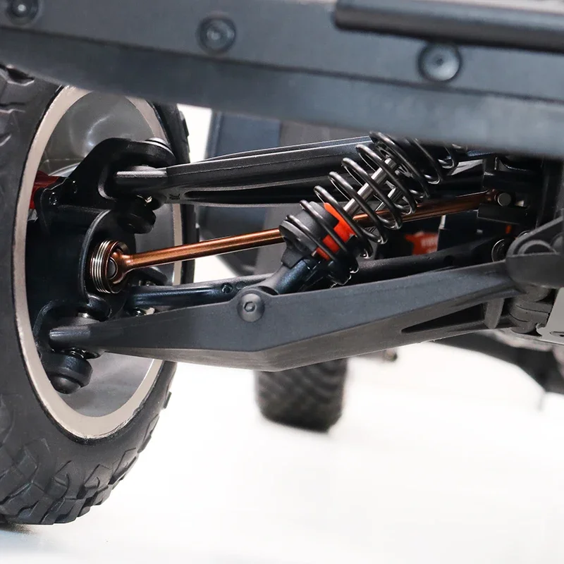 Kyx racing cnc aço duro dianteiro cvd eixo de transmissão conjunto atualizações peças acessórios para carro rc losi 1/10 ford f100 baja rey 2.0