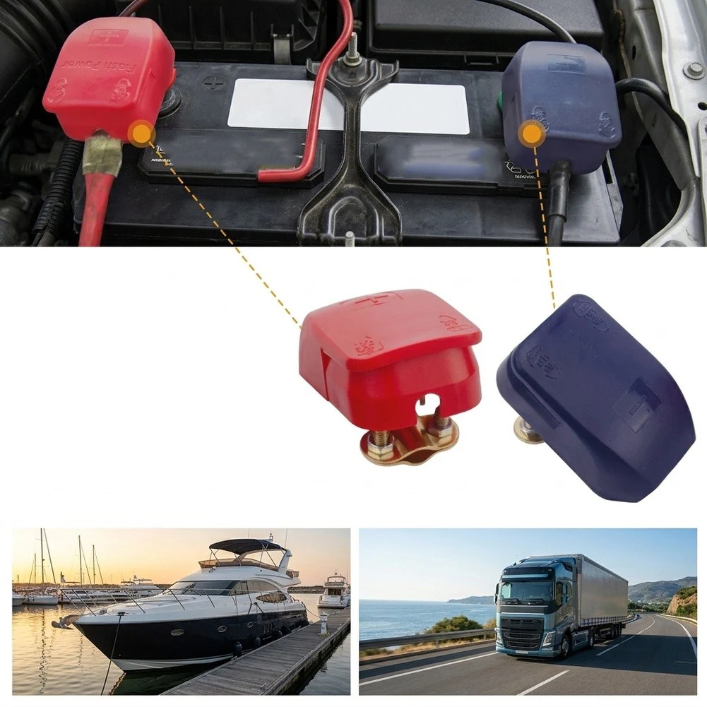 

Automotive Battery Quick Release Terminal Pair 2PCS with Brass Construction Tin Plated and Plastic Housing Design