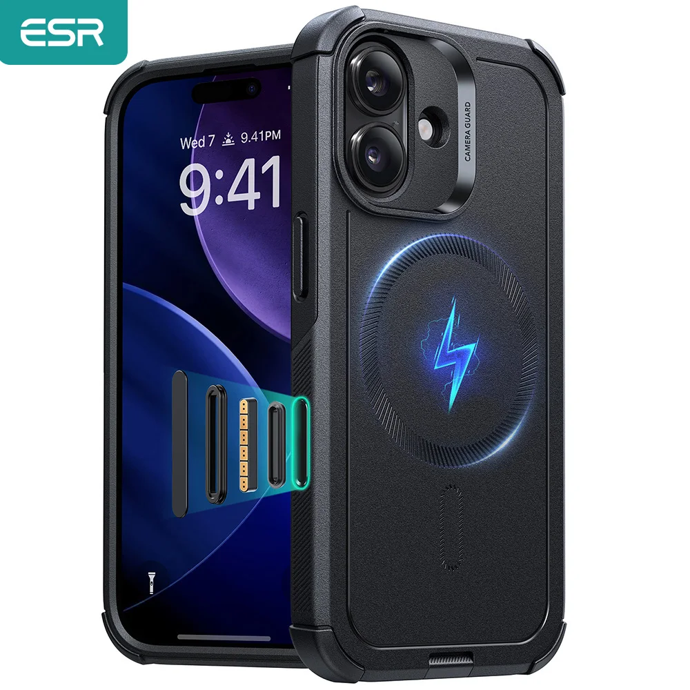 

ESR for 17 Pro Max Case With Camera Control Button Military-Grade Protective Magnetic Phone Case For iPhone 16&17&17 Air&16 Pro