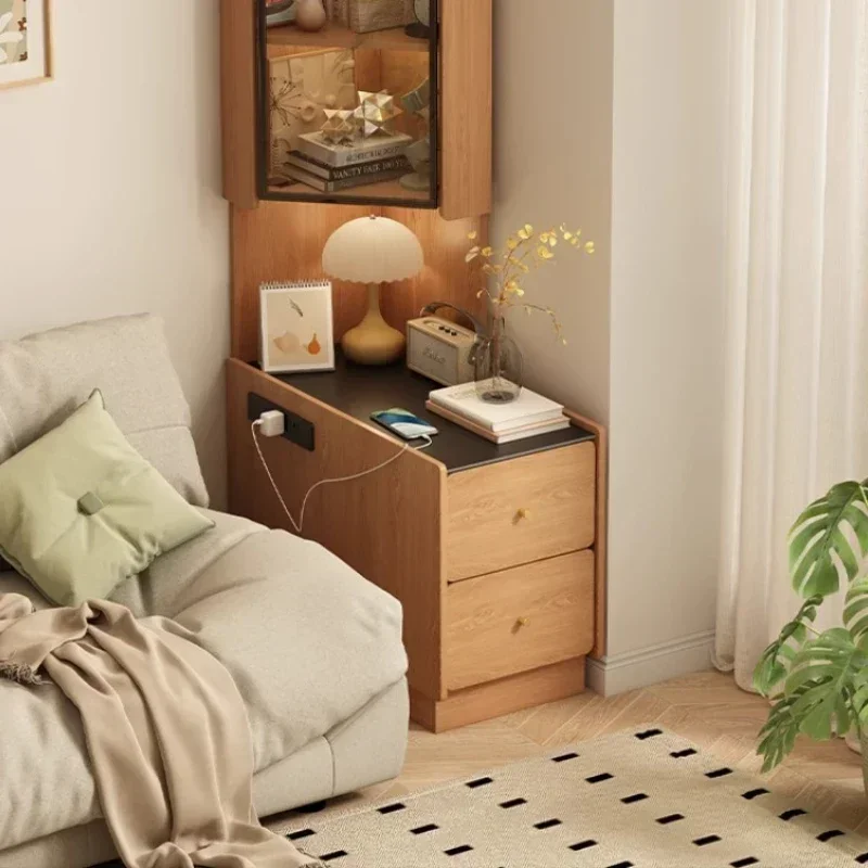 

Corner rack corner bedside storage cabinet