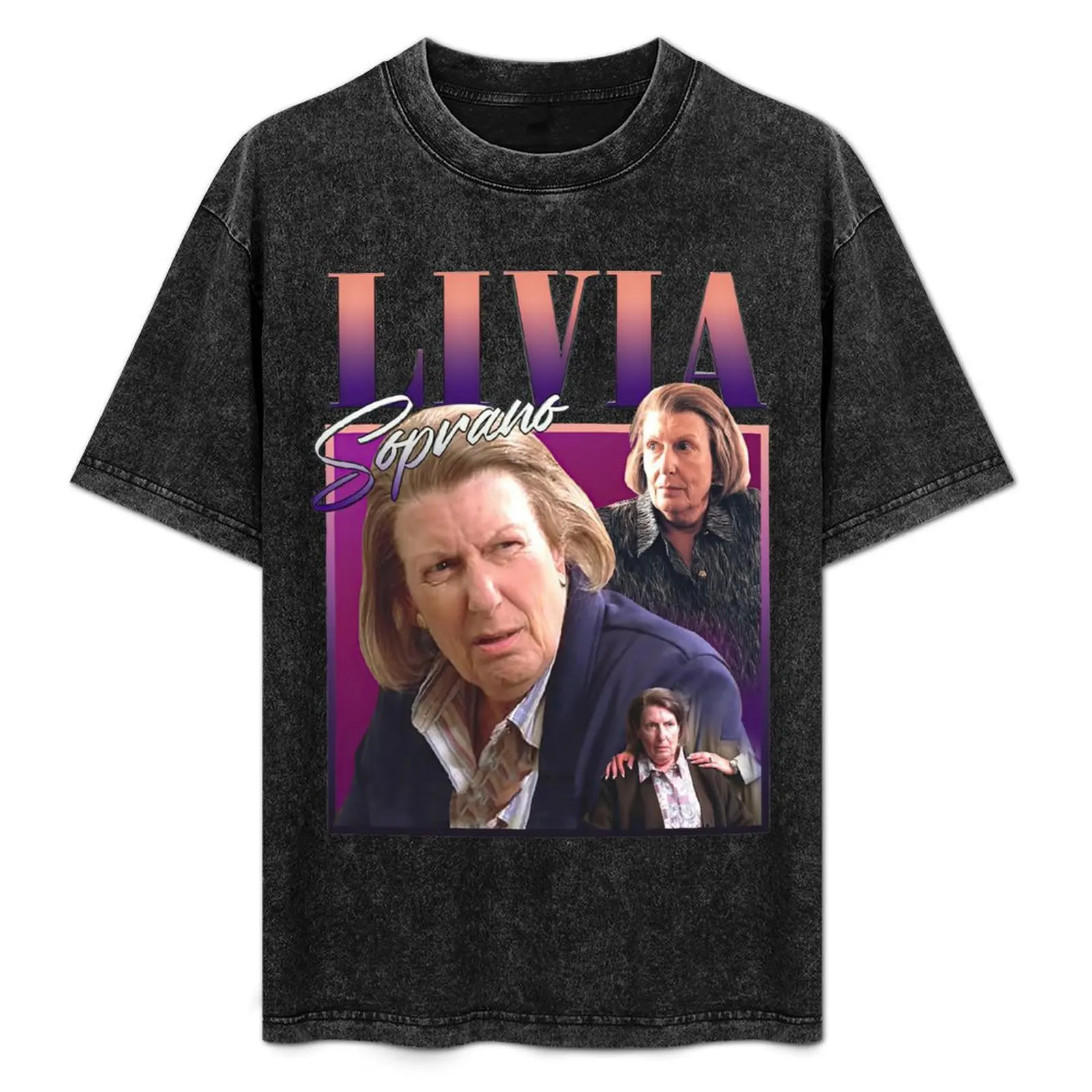 

Livia-Soprano T-Shirt Retro Graphic Print T-Shirt