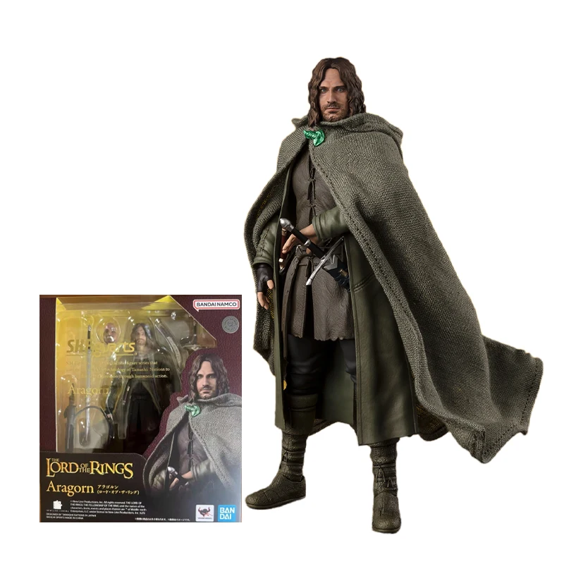 BANDAI Original S.H.Figuarts Frodo Baggins Gollum Aragorn ลอร์ดออฟเดอะริงส์อะนิเมะ Action Figure ของเล่นสะสม