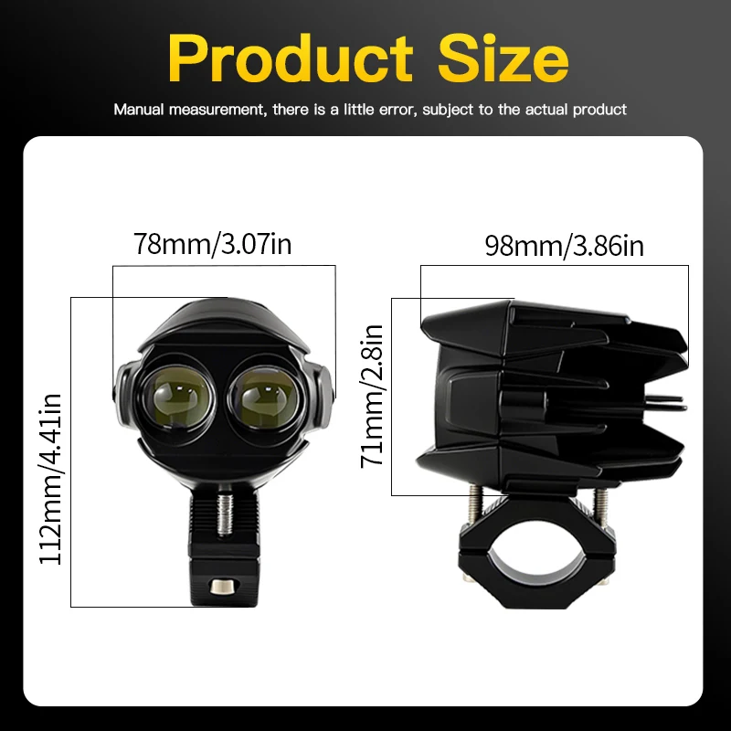 

Комплект универсальных светодиодных фар-прожекторов для мотоциклов и квадроциклов Polaris Indy 120 550 600 650 850/Indy EVO/ProStar S4
