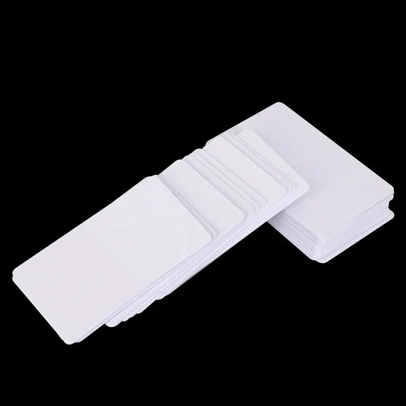 10pcs Dual Frequency RFID 125KHz T5577 +13.56MHz UID Rewritable White Cards Access Control Dual Chip Replicable Composite Tags