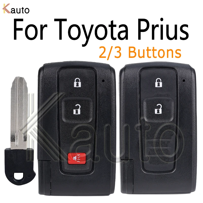 Car Smart Key Case Shell for Toyota Prius 2004-2009 Keyless FCC ID: MOZB31EG Auto Remote key case Replace with Blank Key 2/3Bts