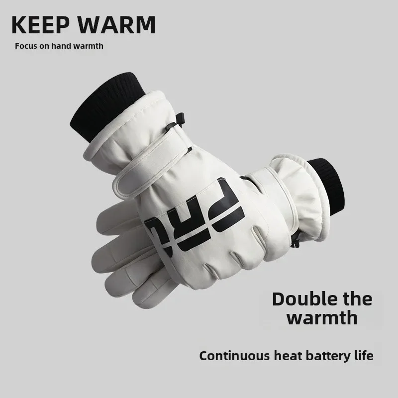 Northeast Ski Gloves Men's Winter Cold-proof and Freezing-proof Fleece Thickened Snow Riding Gloves Women's Skiing Touch Screen