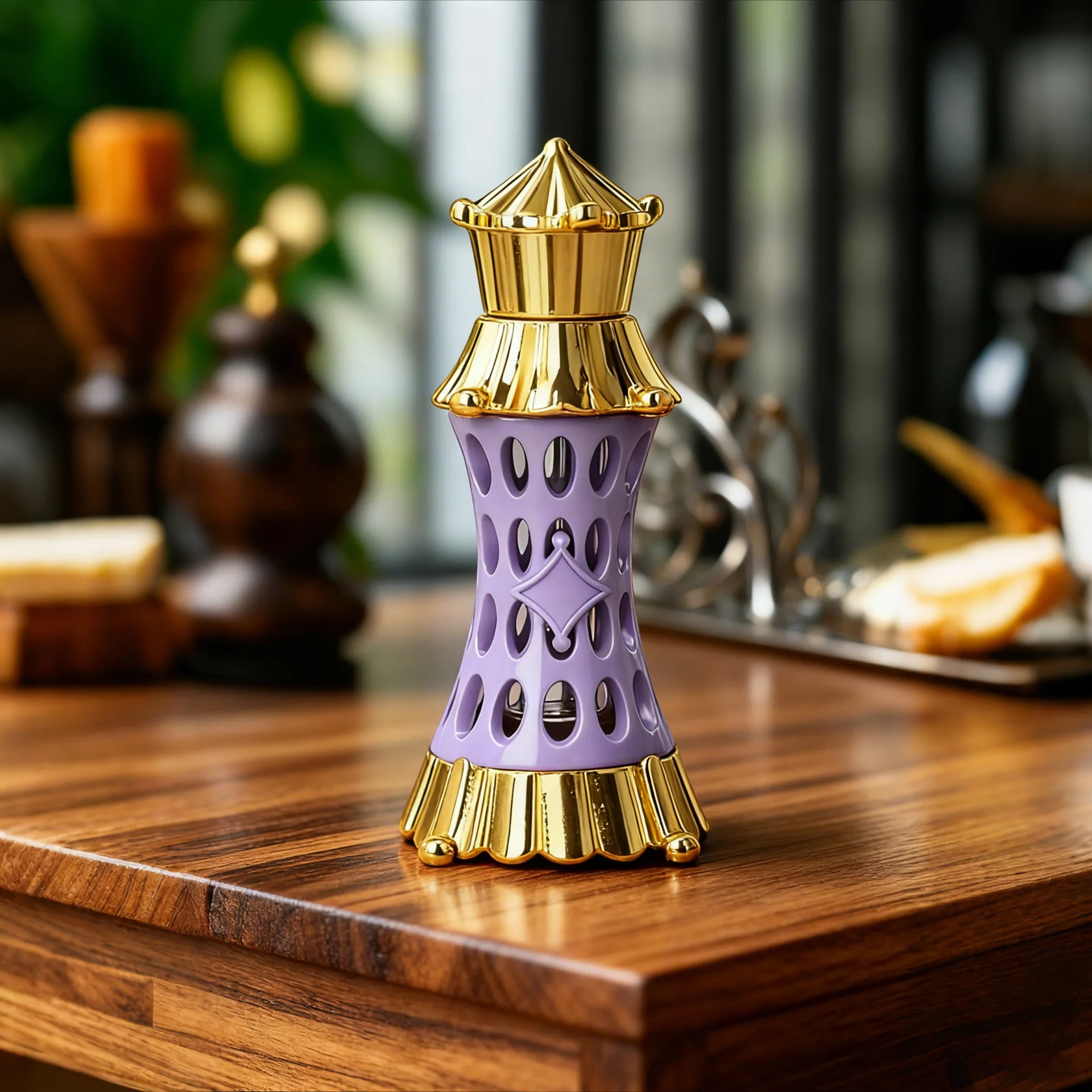 3ml Portable Travel Essential Oil Dropper Bottle, Vintage Middle Eastern Hollow Decor Empty Glass Bottle, Refillable Mini Contai