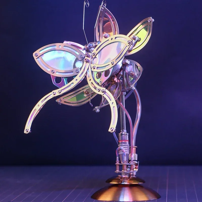 

Sell like hot cakes Metal flower model cyberpunk style hand-assembled tide play figure ornament