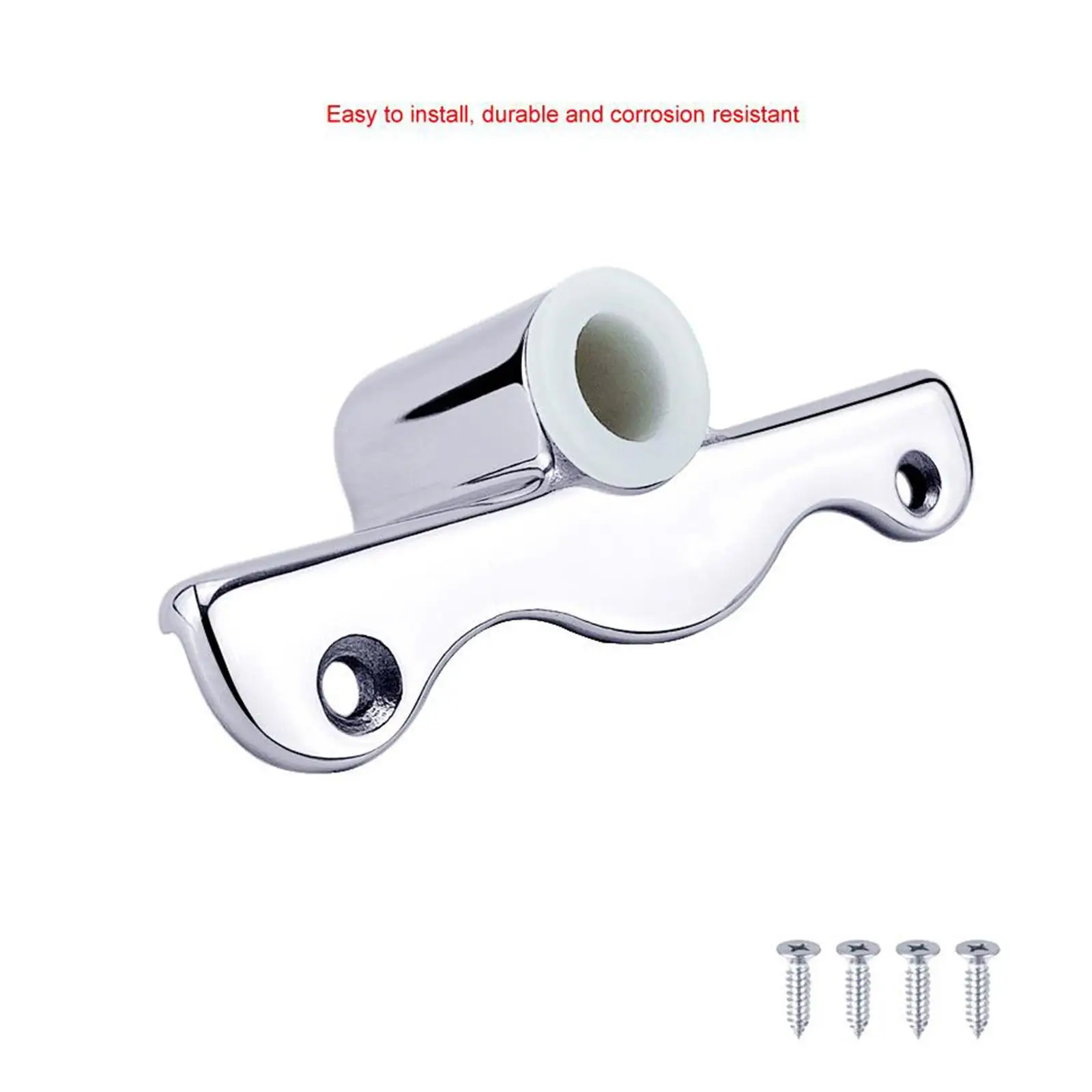 Silver Stainless Mount Rowlock Socket Support Bracket Oar Rowlock