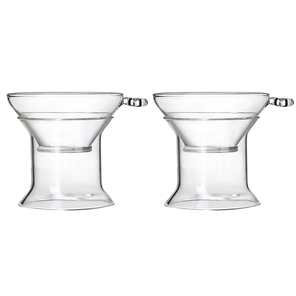 

2Sets Reusable Tea Infuser Glass Tea Strainer Mesh Filter Teapot Accessories Home Use Teapot Accessories