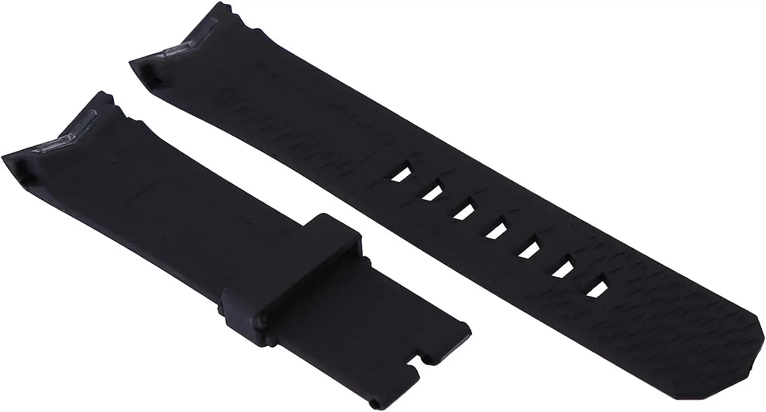 Compatible with Corum Admirals Cup Watch, Rubber Silicone 22mm 24mm Black Blue Watch Band Strap with Gift Spring Bar Tool