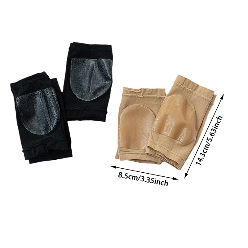 Protetor de calcanhar de silicone em gel, almofadas de calcanhar, copos de calcanhar, suporte para fascite plantar, cuidados com os pés, almofada de reparo da pele, meias de meio quintal