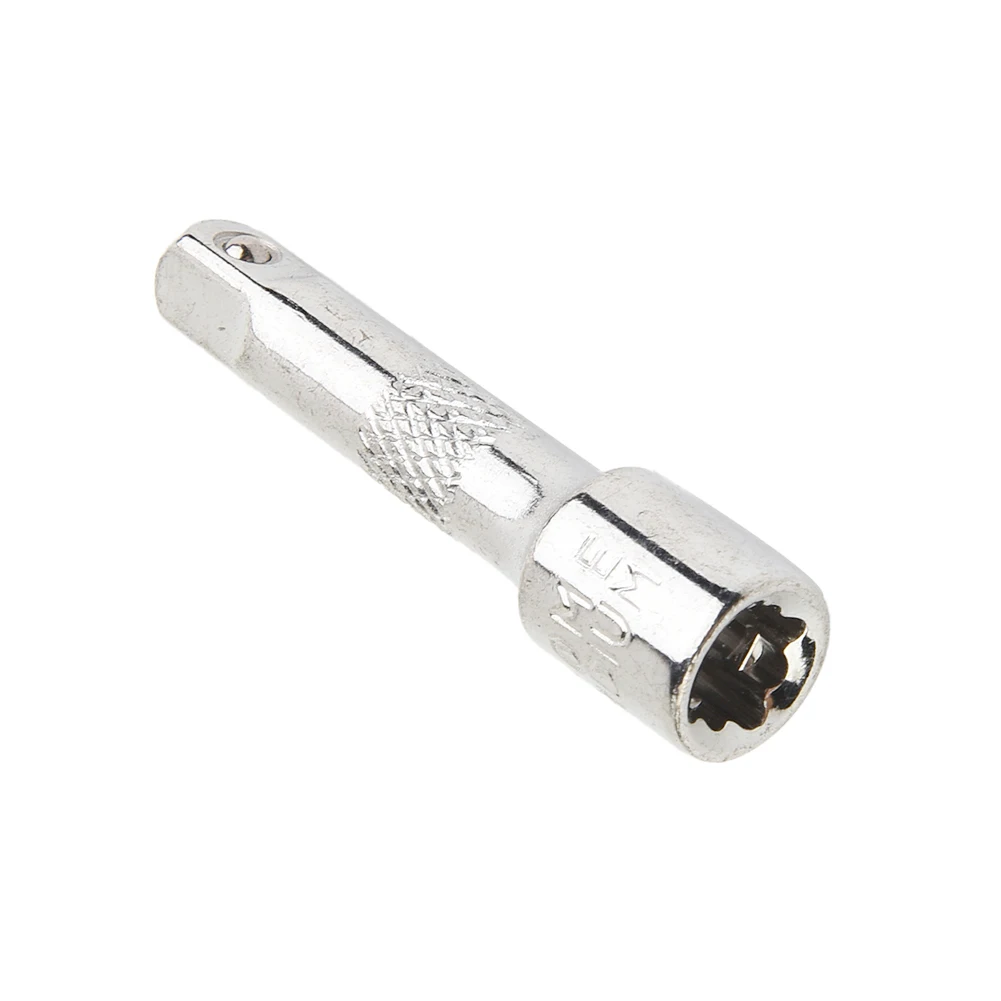 1/4 Inch Chromed Steel Extension Bar Ratchet Socket Wrench Adapter 50/75/100MM For Hand Repair Tools Accessories