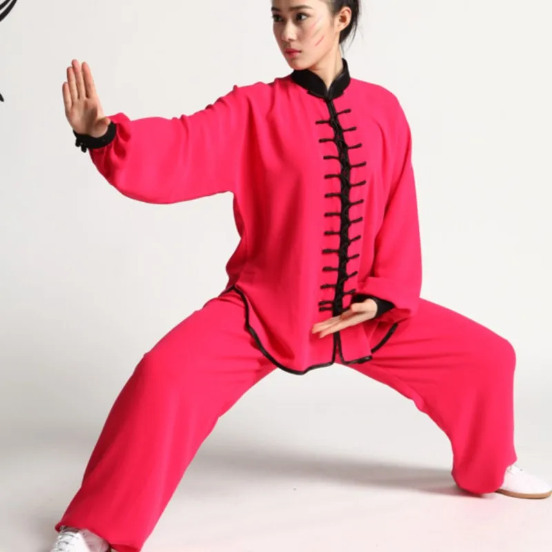 Tai Ji Suit Women's Spring and Summer Chinese Long Sleeve Tai Training Performance Wear Men's Sport Suit Exercise Clothing