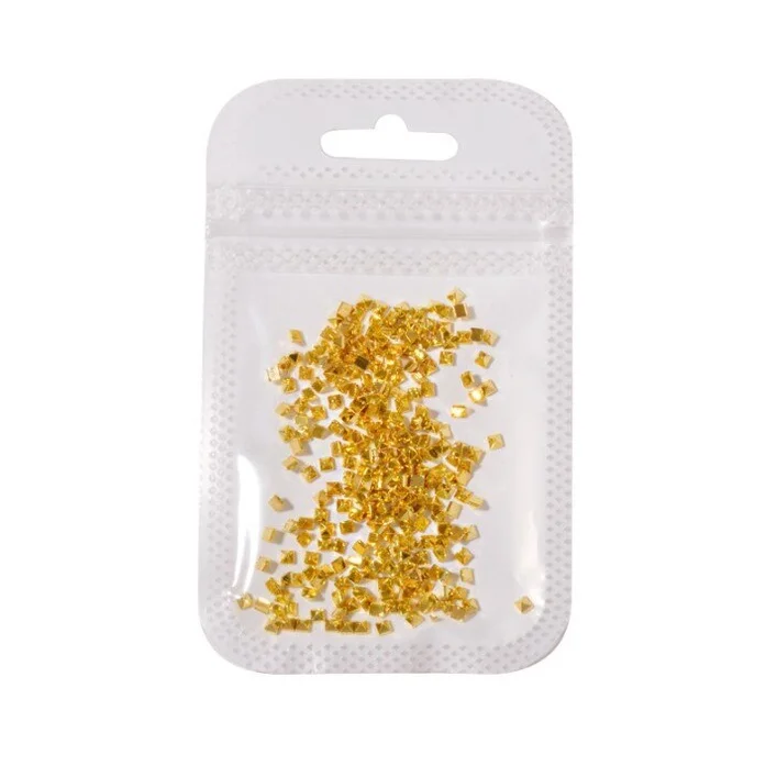 200 peças acessórios para unhas ouro/prata punk espólio sólido metal plano rebite ornamento fundo plano rebite joias