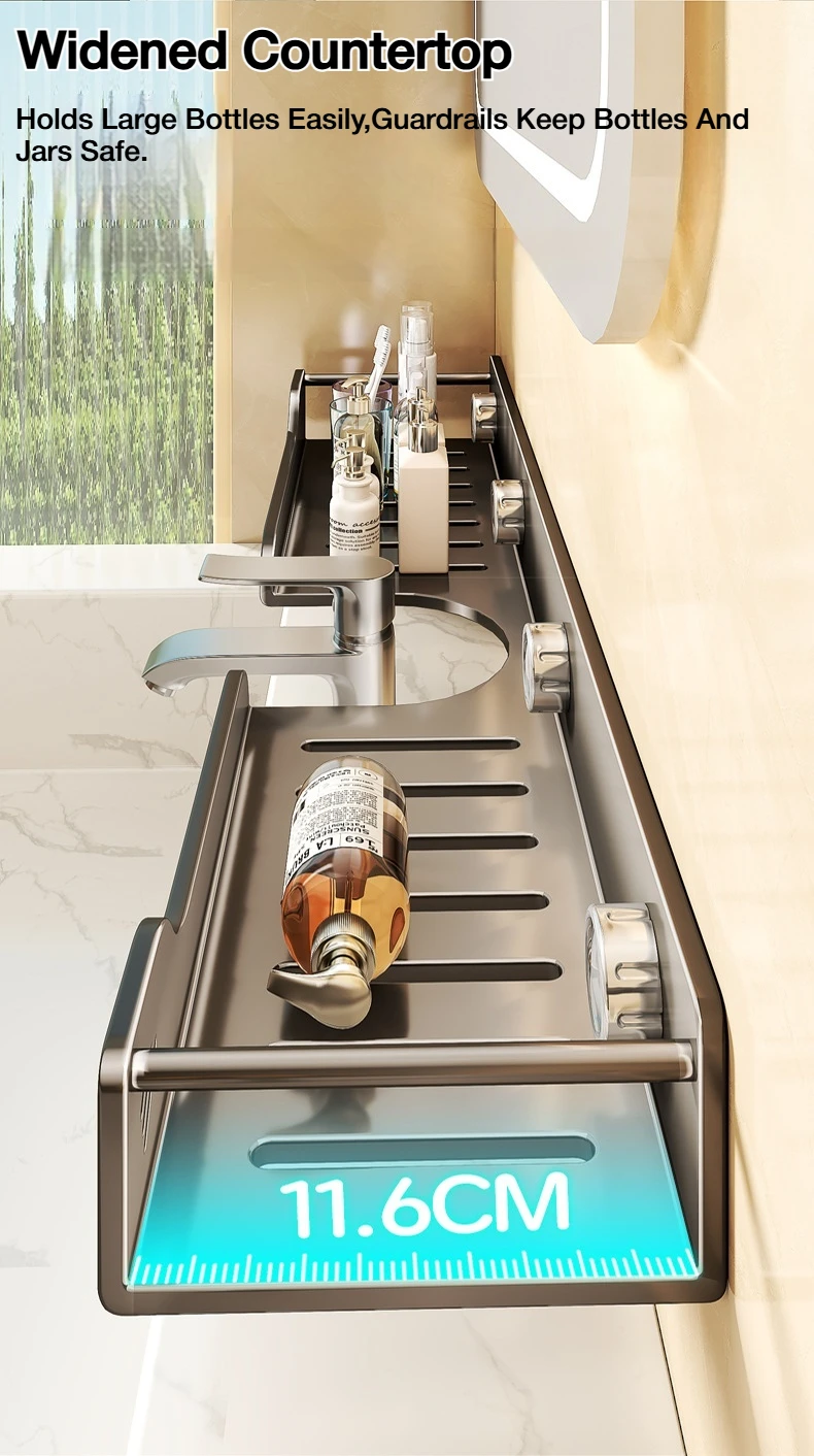 Suction-Cup Sink Organizer Shelf — product detail 10
