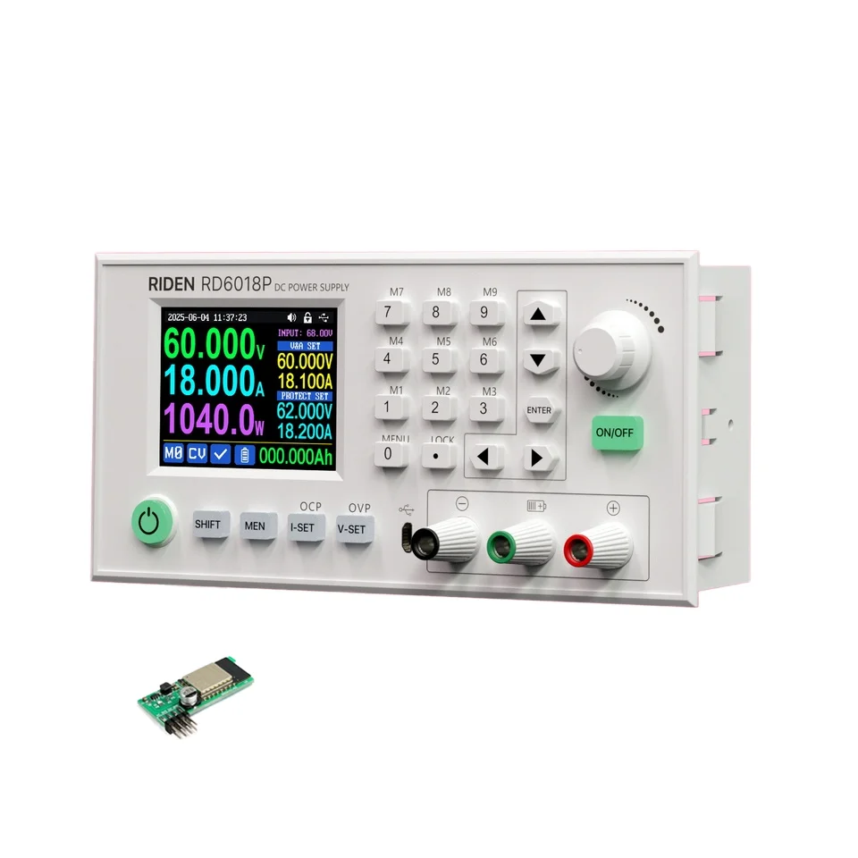 

6018PW USB WiFi 60V 18A 5-Digit Display DC Adjustable Step Down Voltage Regulated Power Supply Buck Converter Laptop Repair