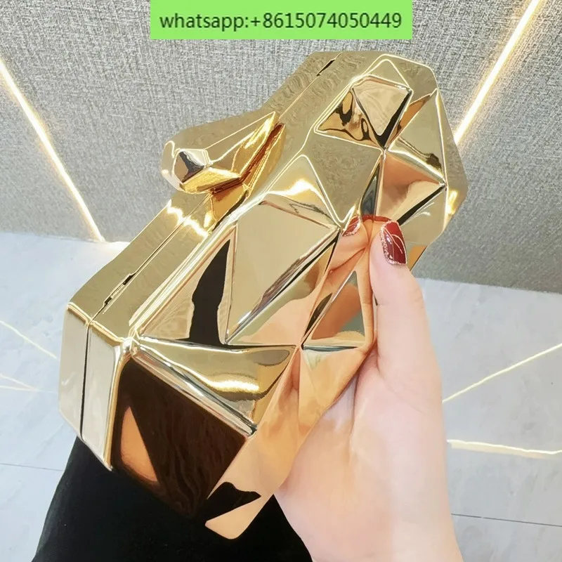 Acrylic Shiny Face Shining Box Mini Handbag Handbag Banquet Single Shoulder Crossbody Banquet Bag