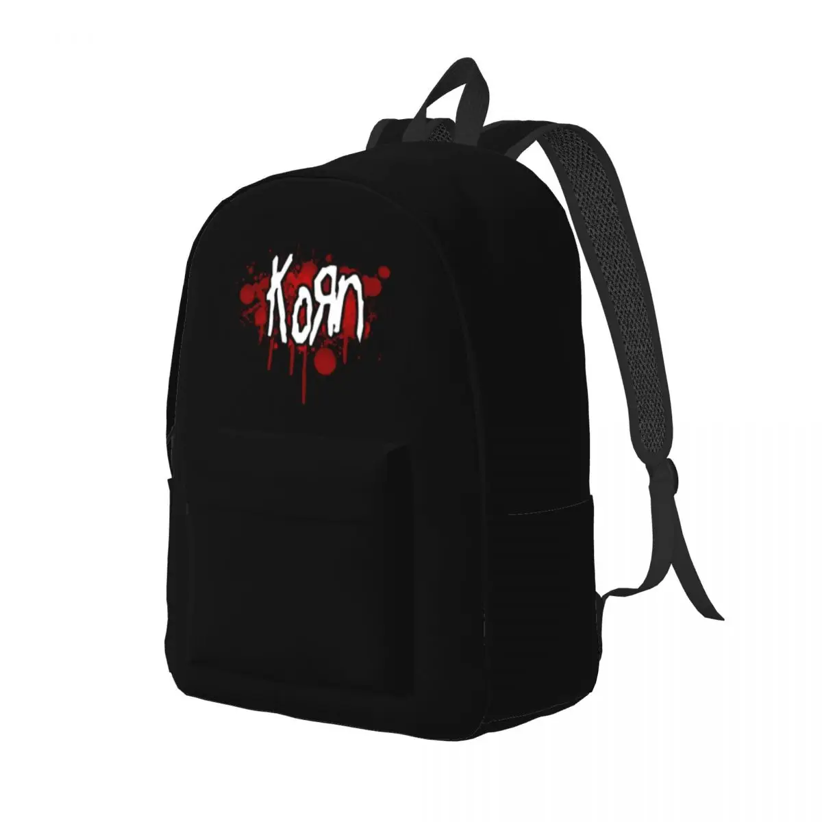 Korn Classical Backpack Outdoor Student Hiking Travel Rock Band Music Daypack for Men Women Laptop Canvas Bags