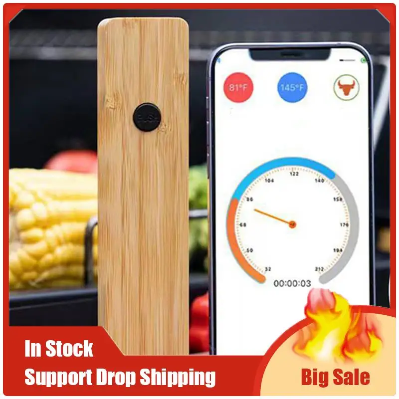

A70U New Wireless Meat Thermometer Forbbq Baking Waterproof Bluetooth Food Thermometer Food Thermometer Meat Thermometer