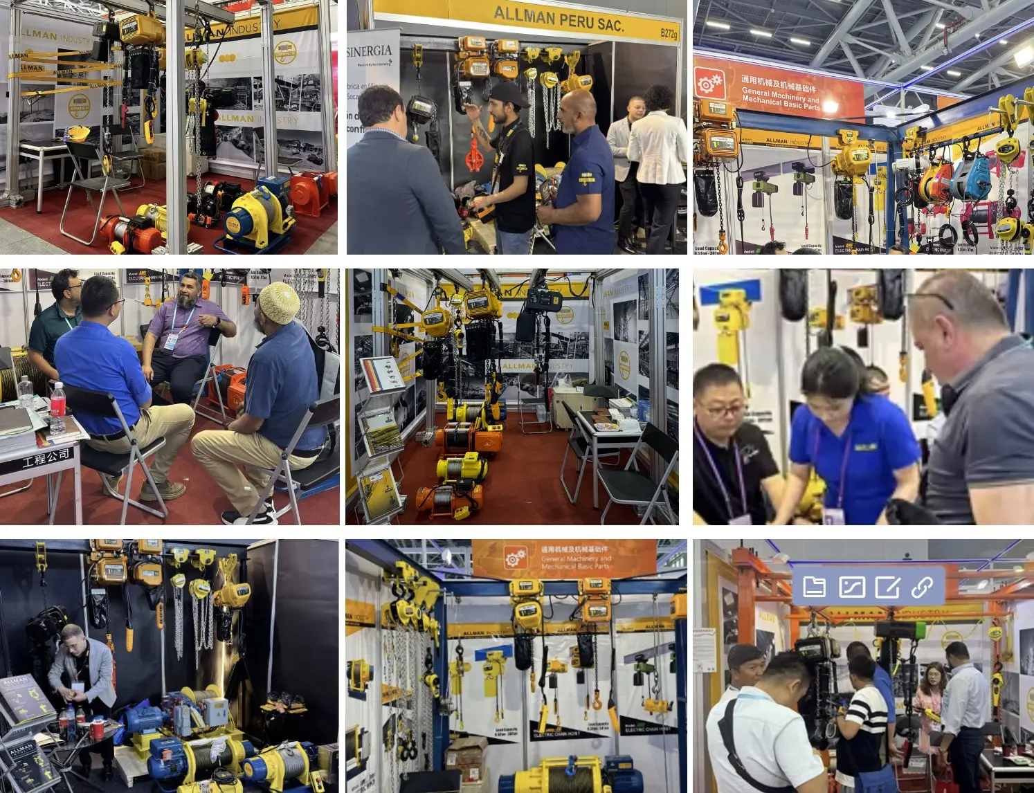 220V 380Volts 3 Phase Hoisting Equipment for Lift Crane Cheap Price Electric Hoist With Electric Trolley 1Ton 1000KG