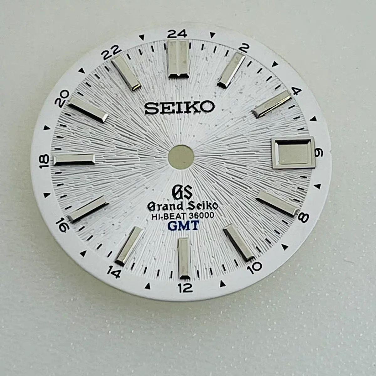 Esfera NH34 de 28,5mm/esfera NH35 sin luminosa GMT esfera de movimiento mecánico de cuatro manos calendario único para Seiko Mod