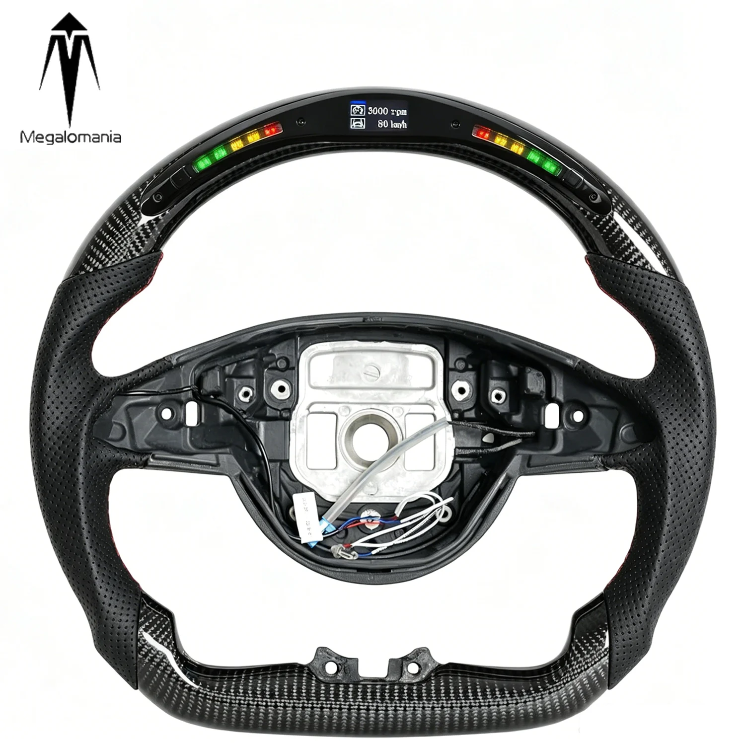

LED Carbon Fiber Steering Wheel for Mercedes Benz C-Class W205 C205 E-Class W213 V213 S213 S-Class W222 V222 Sport Racing Wheel