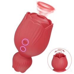 Sex Toy Sucking Vibrator Intimate Good 2 in 1 Nipple Clit Sucker Oral Licking Clitoris Stimulation Powerful Sex Toys for Women