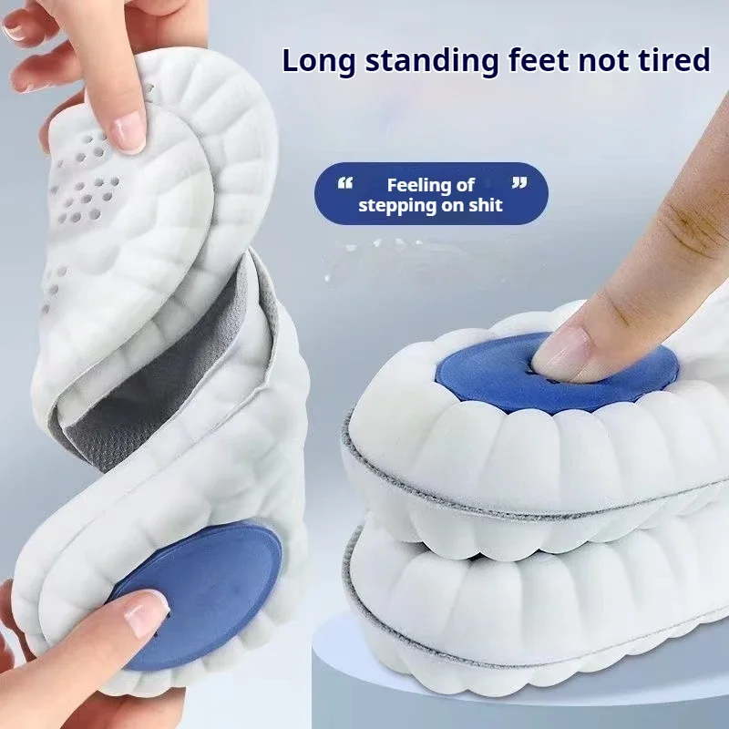 1 paar Füße Memory Foam Dämpfung Schuh Sohle Super Weiche Einlegesohlen Männer Laufsport Schuhe Einlegesohle Plantarfasziitis Schuh Pads
