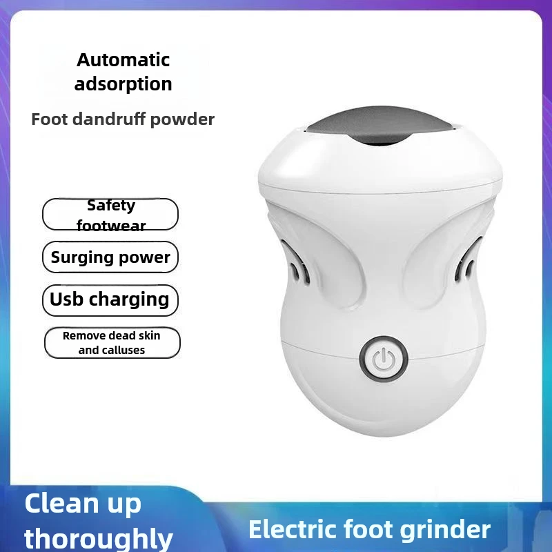 

Электрическая пилка для ног, средство для удаления мозолей, перезаряжаемая от USB, высокая мощность, регулируемая скорость, с поглощением пыли, моющаяся