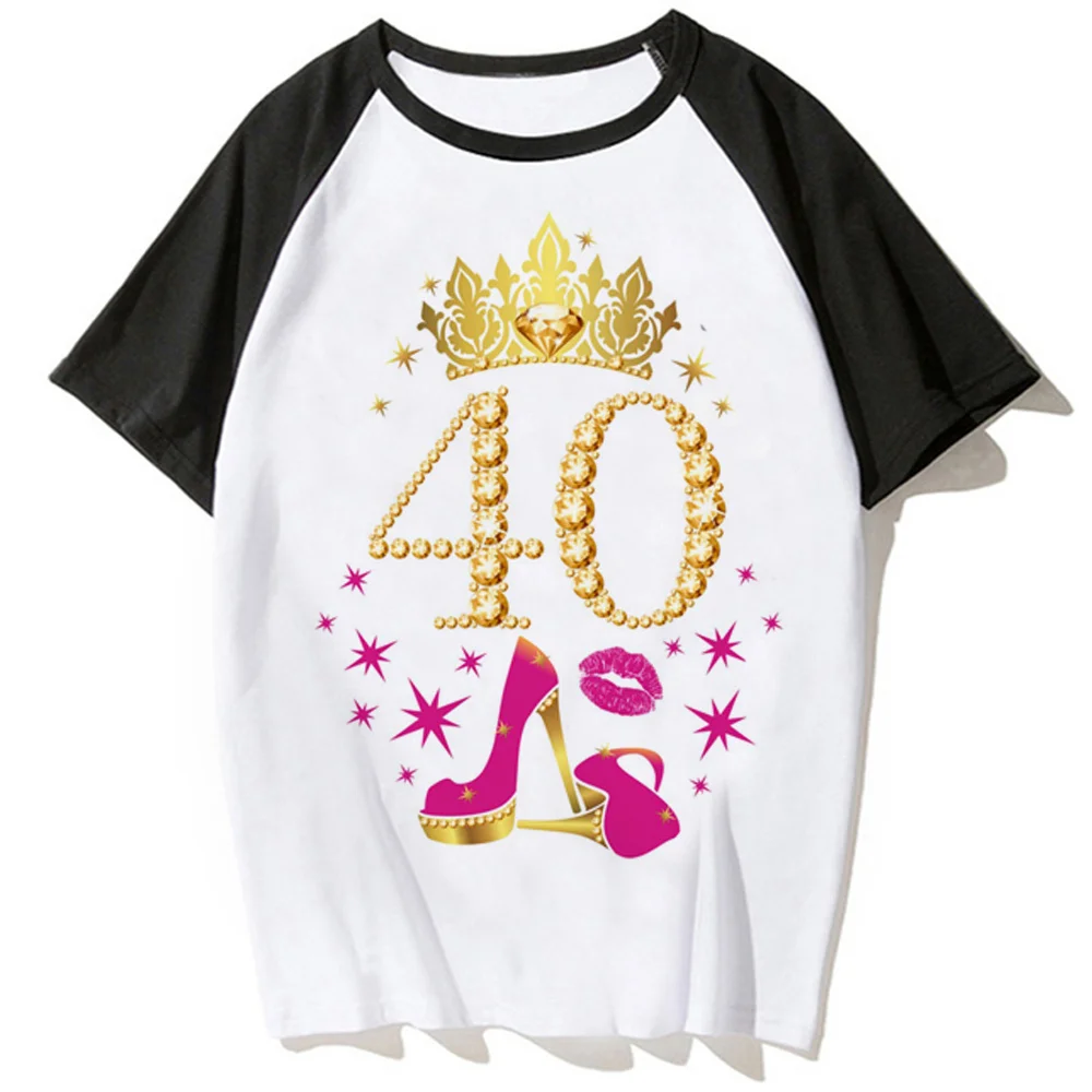 

40 Ans 40th Years Birthday t-shirts women designer anime summer tshirt female streetwear comic 2000s clothes