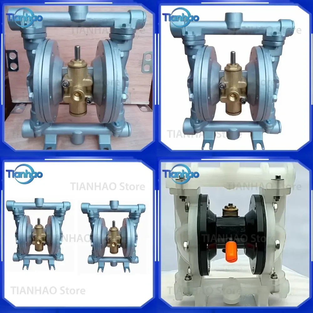 Air Operated Double Diaphragm Pump for Chemical Pump 1/2 inch 15 L/min 5 GPM Pneumatic Aluminum Alloy Liquid Fuel Pump for