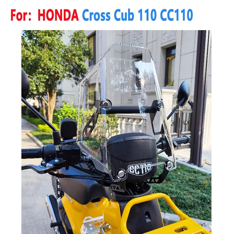 

For Cross Cub 110 CC110 CC 110 2023 Motorcycle Accessories Windshield Windscreens Wind Deflectors Viser Visor Transparent