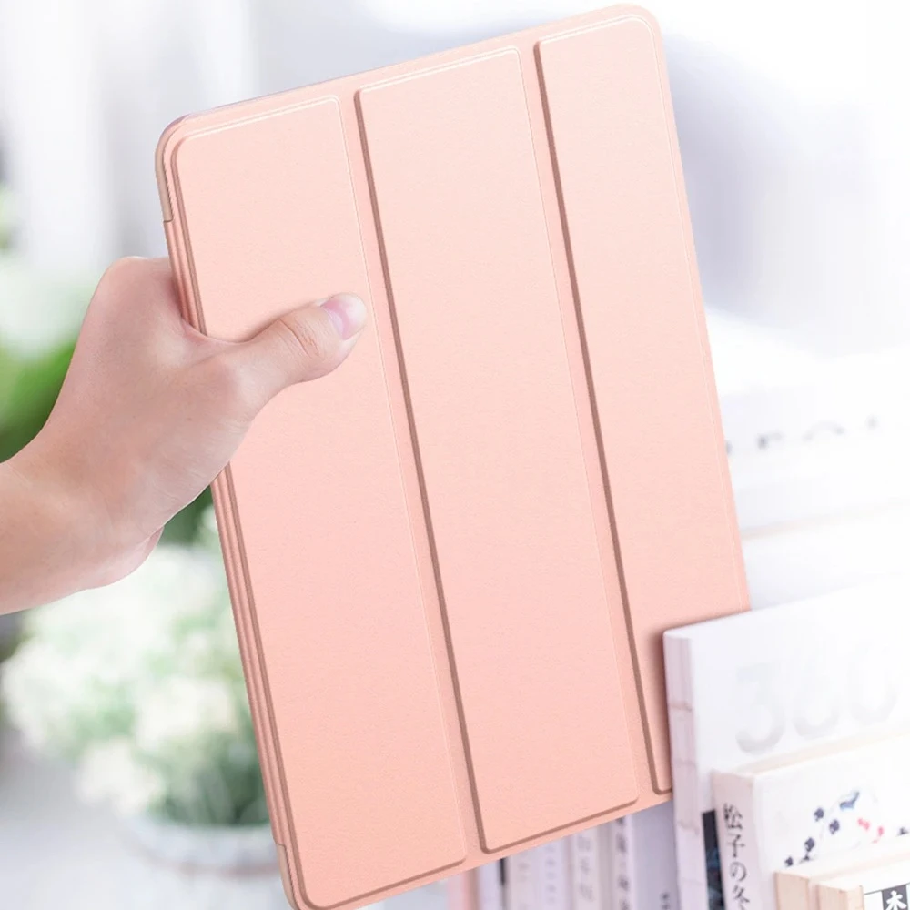 2026 Leather Stand Case for IPad A19 12th A16 11th M5 M4 Pro Air 8 MINI 5 6 7 8 9 10th 11 13" 10.9 8.3 Soft Liquid Silicon Cover 5
