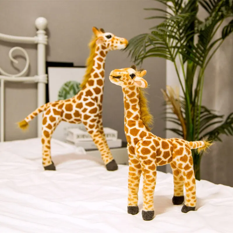 1pc 40CM Cute Simulation Giraffe Plush Toys Kids Baby Lovely Real Life Animal Dolls Children's Room Decoration Birthday Gifts