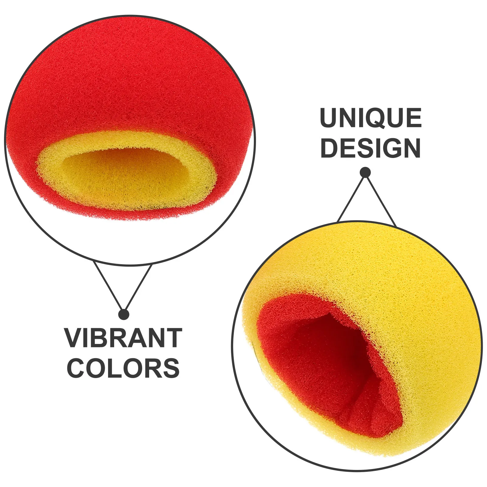 2 قطعة كرات إسفنجية متغيرة الألوان الدعائم للأطفال خدع قريبة الأسرة حفلة المدرسة الأحداث متعة الجدة #3