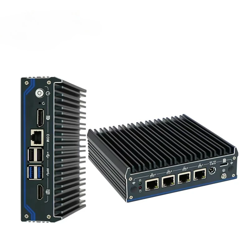Çift Ekranlı Fansız Mini PC Güvenlik Duvarı - usage example