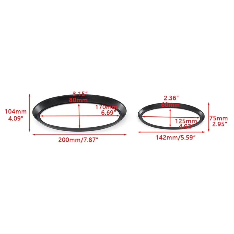 Insignia de logotipo de coche delantero y trasero, cubierta de anillo embellecedora, decoración ABS apta para Subaru Forester Outback XV 2022 +