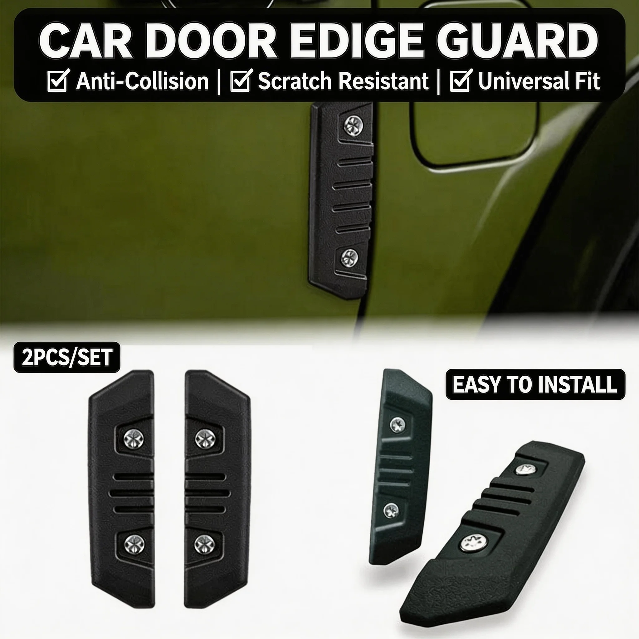 

Thickened Car Door Anti Collision Strip Edge Protector Side Body Scratch Resistant Sticker Anti Scratch Full Edge Protection