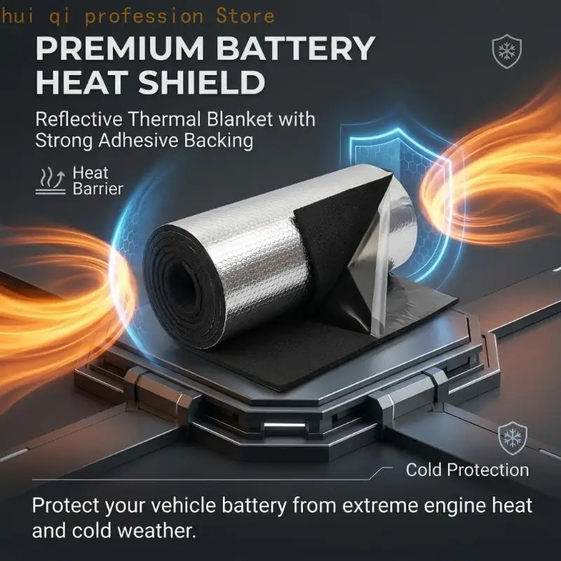 Battery Insulation Wrap with Adhesive Backing Flexible Pad for Automotive Use H8WE