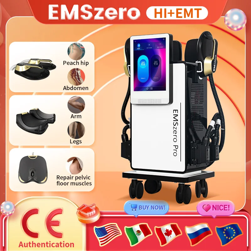 

EMSzero Machine NEO 2025 EMS Body Slim Muscle Stimulation Lose Weight Ultra Sculpt Therapy EMS+EMT/RF 5 Handle Pelvic