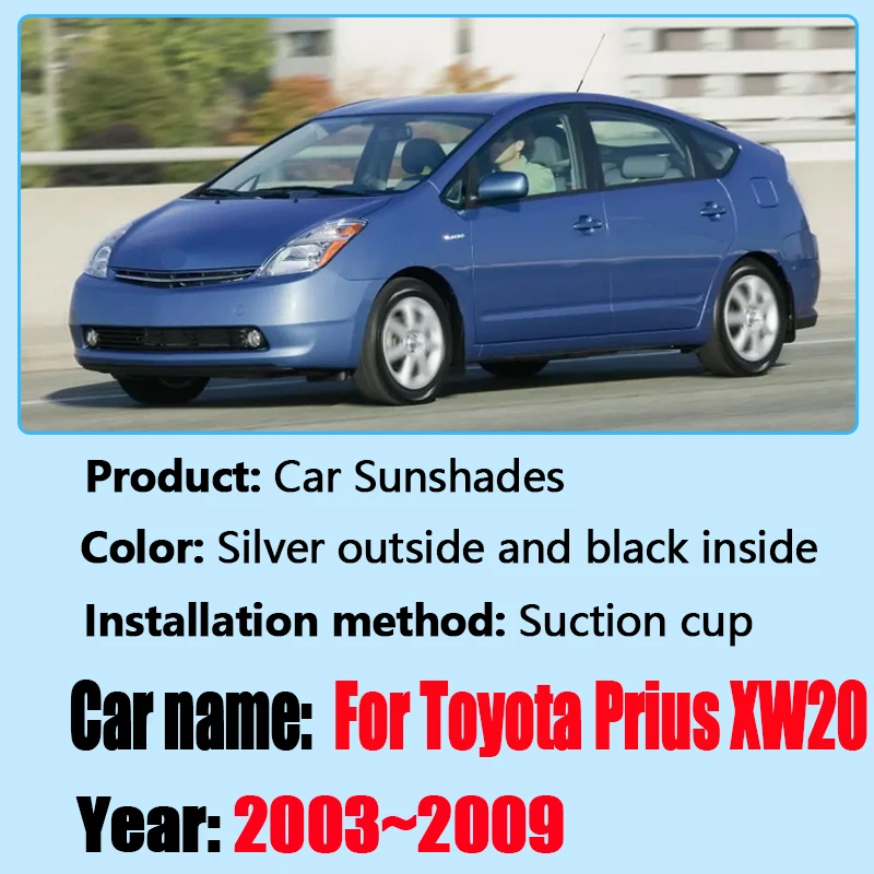 

For Toyota Prius XW20 2003 2004 2005-2009 Anti-UV Auto Full Car Coverage Sunshade Privacy Blocks Sunscreen Window Accessories