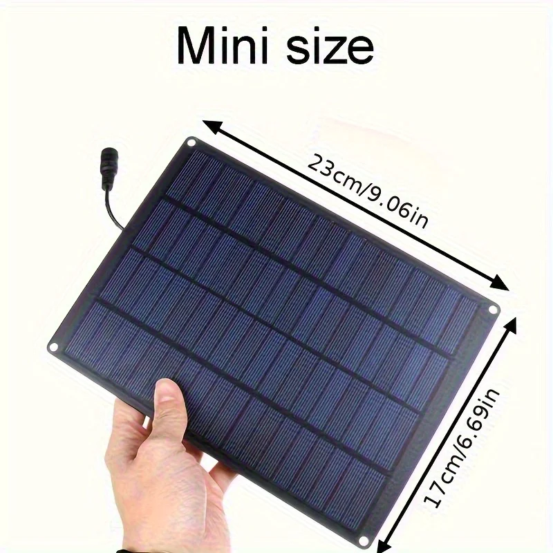 2PCS 12V 18V solar panel with clip and 20A solar panel with controller waterproof solarpanel kit for outdoor hiking RV camping