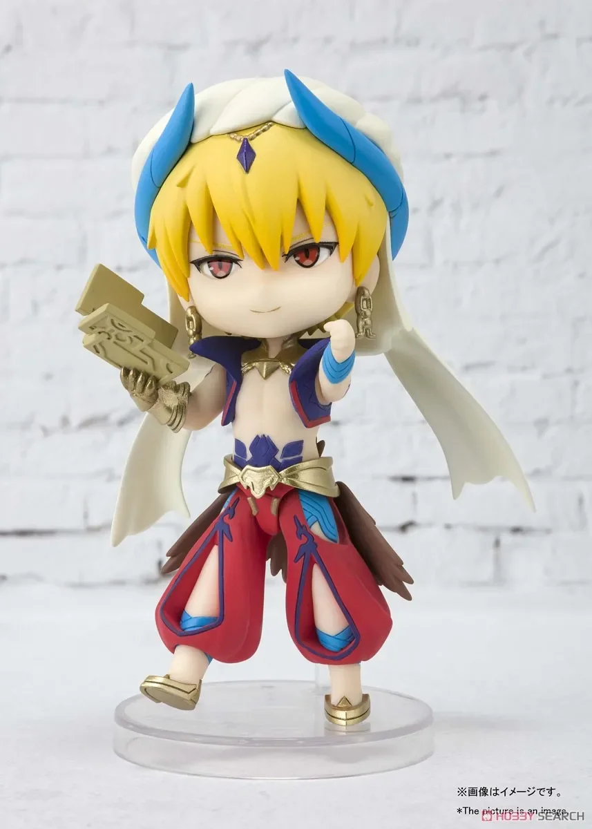 BANDAI Original Figuarts Mini Fate/Grand Order Gilgamesh Anime Action Figure PVC Figure Complete Model Colloection Toy