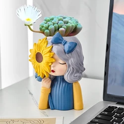 Silicone Flower Pot Mold Concrete Candlestick Silicone Mold Candle Holder Mold Succulent Planter Mold Cement Gypsum Mold