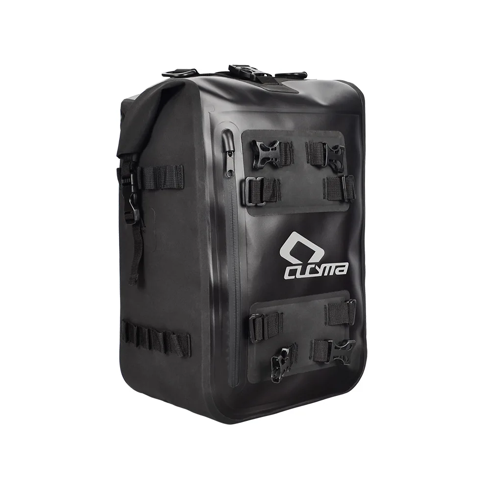 حقيبة المقعد الخلفي للدراجة النارية CUCYMA 20L، حزمة سفر متعددة الوظائف مقاومة للماء بنسبة 100% مع حقيبة نهارية قابلة للفصل لمغامرة السياحية