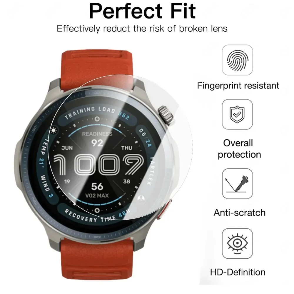 1-5 個の強化ガラス Amazfit バランス 2 取り付けが簡単なウルトラ HD スクリーンプロテクター防爆フィルムアンチスクラッチフィルム