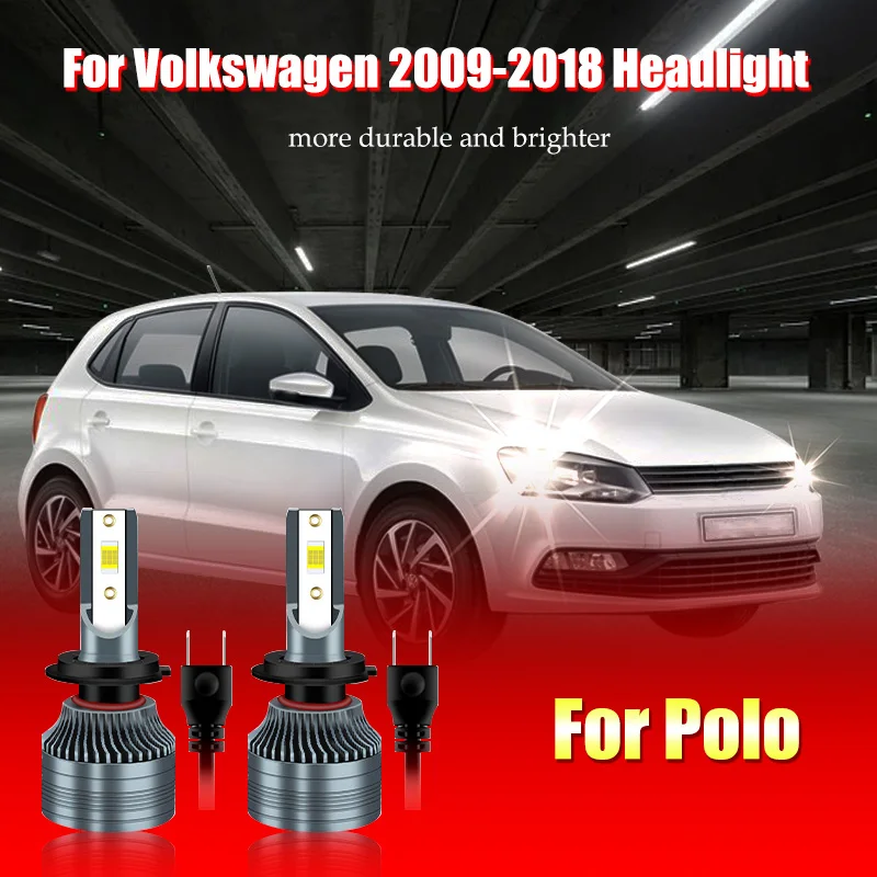 

For Volkswagen Polo H7 Car LED Headlamp LED Headlight Bulb 2Pcs 4300K 6000K xpower Recomark